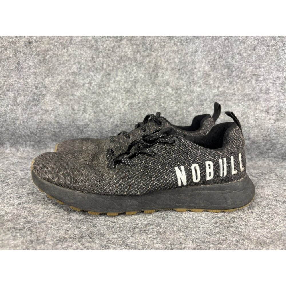 NOBULL Trainer Shoes Mens Size 7.5 Black Gum Cross Training Low Top Sneakers